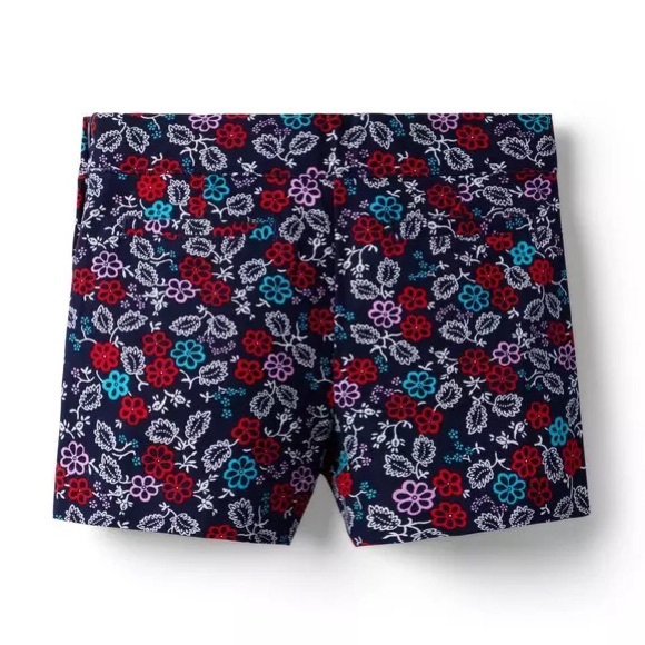 Janie and Jack Merchant Marine Floral Canvas Adjustable Waist Shorts Size 2T - Picture 2 of 11